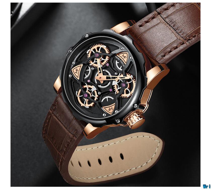 Daily Time Leather Belts Man's Watch Skeleton Tourbillon Fashion Male Clock Waterproof Quartz Casual for Boyfriend Wristwatch Relogio Masculino, Bronze
Daily Time Leather Belts Man's Watch Skeleton Tourbillon Fashion Male Clock Waterproof Quartz Casual for Boyfriend Wristwatch Relogio Masculino, Bronze
