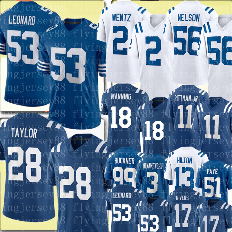 53 Darius Leonard Jersey 28 Jonathan Taylor 2 Carson Wentz Football Jerseys Quenton Nelson Peyton Manning Pittman Jr DeForest Buckner T.Y. Hilton Kwity Paye Moore II, 2021 men {s-xxxl} xiaoma
53 Darius Leonard Jersey 28 Jonathan Taylor 2 Carson Wentz Football Jerseys Quenton Nelson Peyton Manning Pittman Jr DeForest Buckner T.Y. Hilton Kwity Paye Moore II, 2021 men {s-xxxl} xiaoma