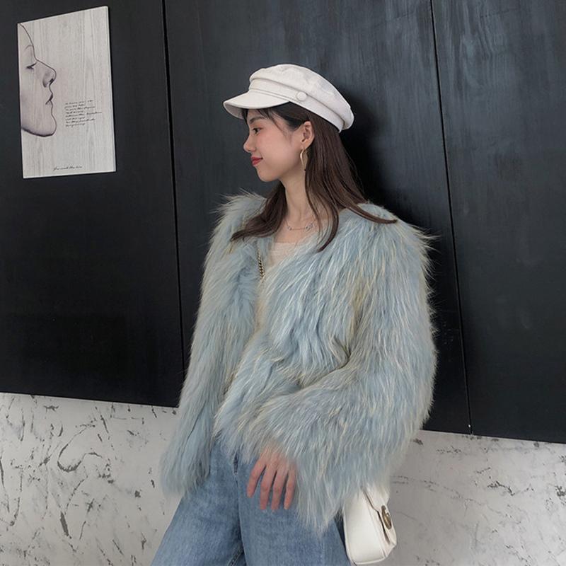 Women's Fur & Faux Fall Winter Women Coat Long Sleeve Warm Jacket O-neck Woven Overcoat Girl Fashion Raccoon Coats Outerwear, Black
Women's Fur & Faux Fall Winter Women Coat Long Sleeve Warm Jacket O-neck Woven Overcoat Girl Fashion Raccoon Coats Outerwear, Black