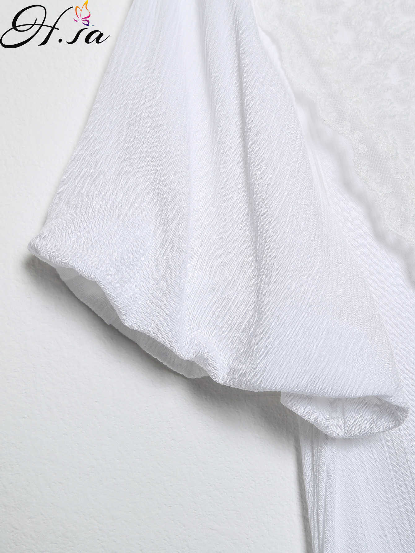 Hsa European and American Summer Wind Women's Hollow Embroidered Short Sleeve Dress 2277 210716