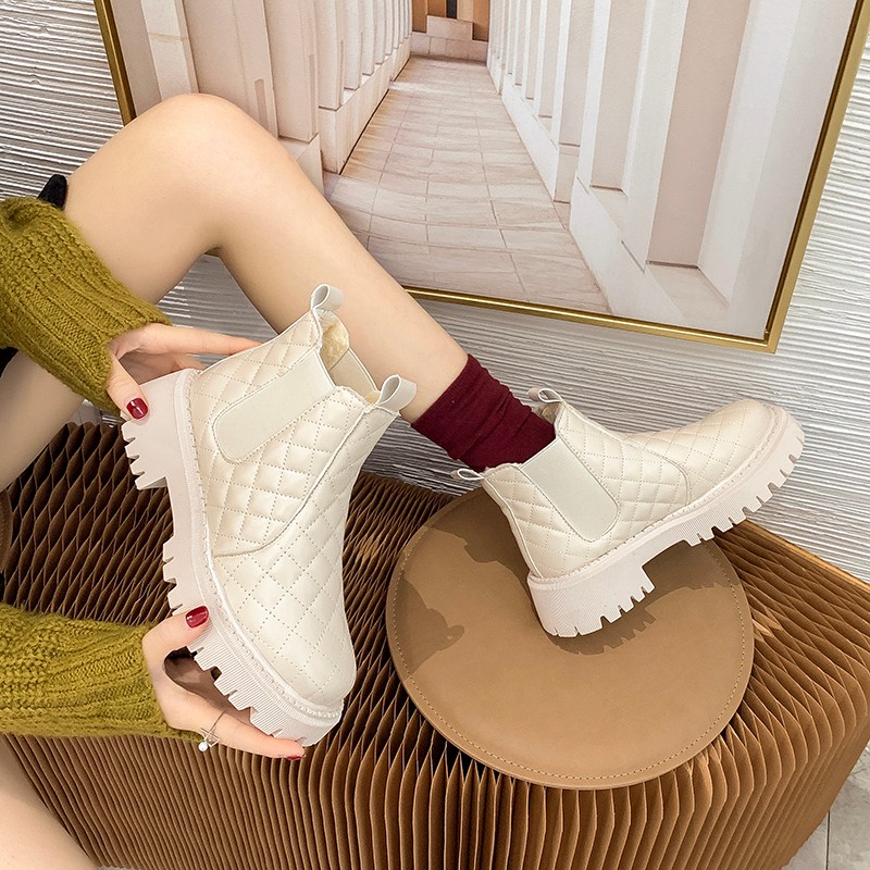 short boots 2022 NEW winter smoke boots plus velvet thickening Chelsea snow boots cotton shoes, Beige
short boots 2022 NEW winter smoke boots plus velvet thickening Chelsea snow boots cotton shoes, Beige
