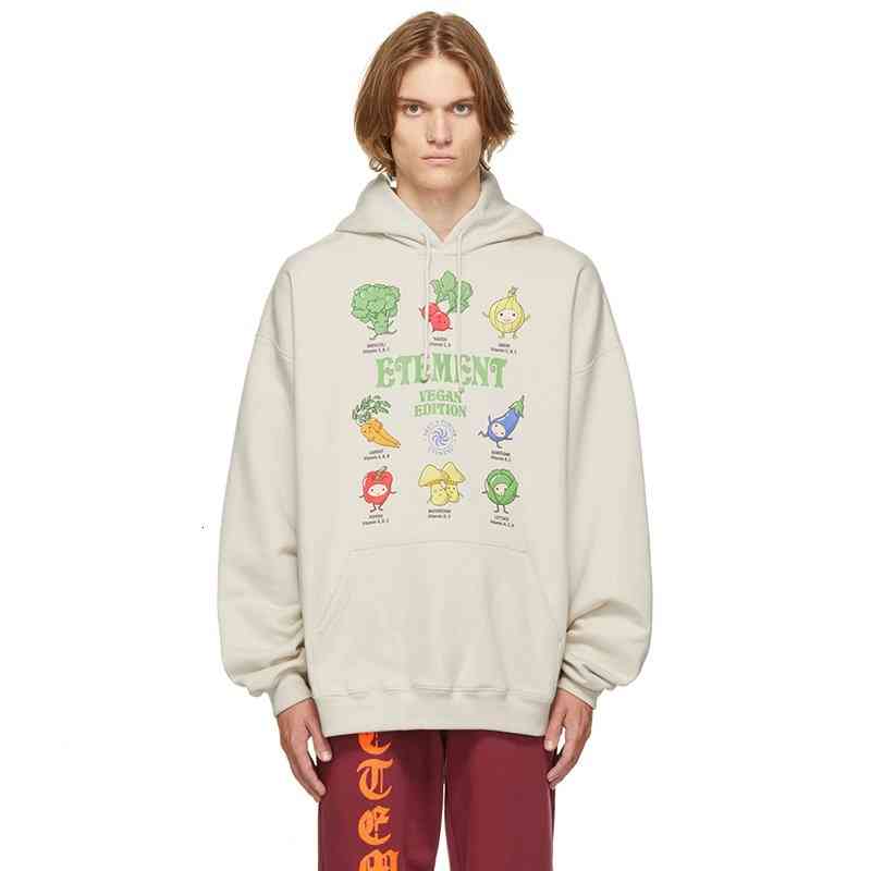 

Men's Hoodies & Sweatshirts Oversize Europe UK London Vegetable Cartoon Hoodie Embroidery Hooody Autumn Winter Fashion men women Terry fabrics Pullover Hooded 19C6, 1# shoe box