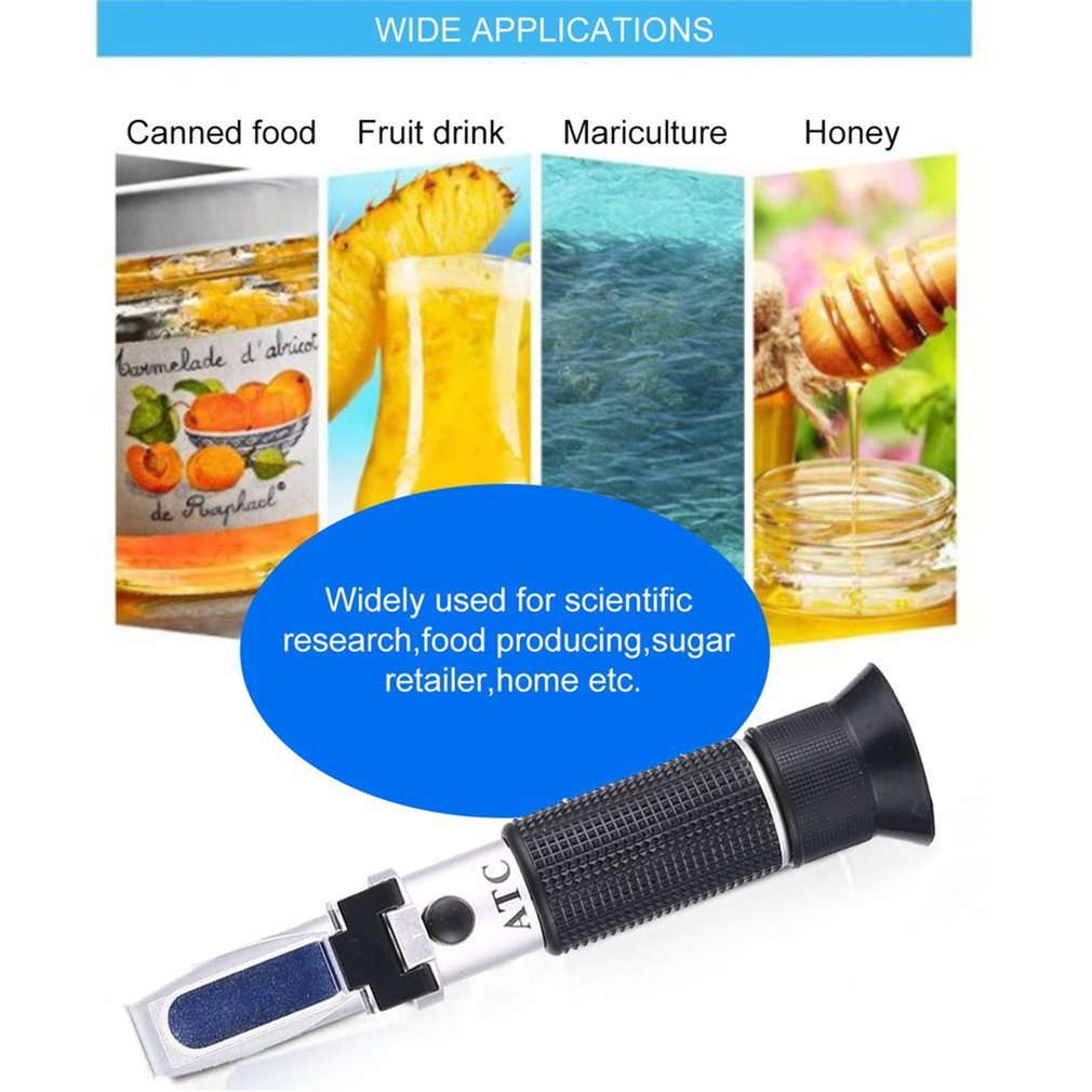 Brix Refractometer 0 ~32% RHB-32ATC Optical Sugar Food Drink Atc Content RZ113 Meter Tool Test Handheld