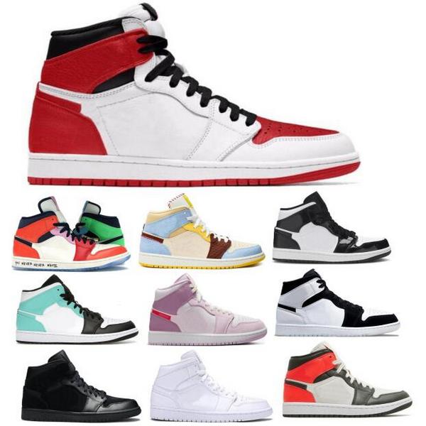 Basketball Shoes 1 1s Mid Diamond Fearless Triple Black Chicago UNC SE Sesame Red Toe Valentine Day 2022 Men Women Tennis Trainers Sneakers
Basketball Shoes 1 1s Mid Diamond Fearless Triple Black Chicago UNC SE Sesame Red Toe Valentine Day 2022 Men Women Tennis Trainers Sneakers
