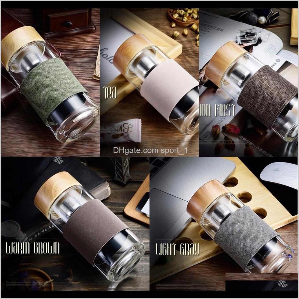Drinkware Kitchen, Dining Bar Home & Garden Drop Delivery 2021 Water Bottle With Infuser 400Ml Glass Filter Travel Car Office Drinking Bottle
Drinkware Kitchen, Dining Bar Home & Garden Drop Delivery 2021 Water Bottle With Infuser 400Ml Glass Filter Travel Car Office Drinking Bottle