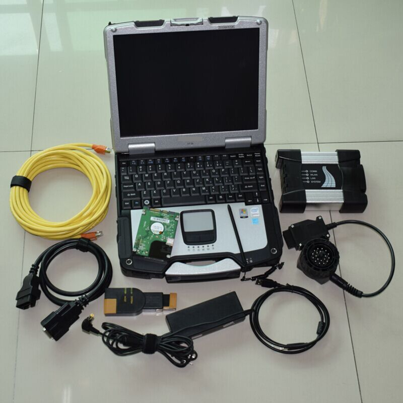 for Bmw Diagnosis Icom Next SW 2024 Latest 1tb Ssd CF-30 Laptop 4g Used TOUCH SCREEN Full Cables Full