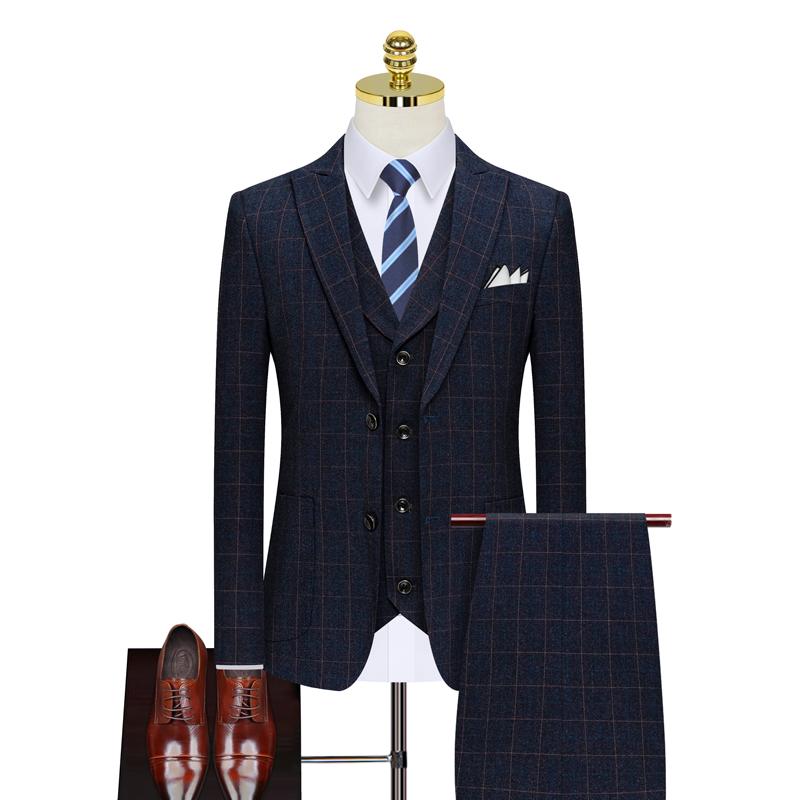 Men's Suits & Blazers ( Jacket + Vest Pants ) High-end Brand Boutique Fashion Plaid Formal Business Mens Slim Suit Three-piece Set Groom Wed, White;black
Men's Suits & Blazers ( Jacket + Vest Pants ) High-end Brand Boutique Fashion Plaid Formal Business Mens Slim Suit Three-piece Set Groom Wed, White;black