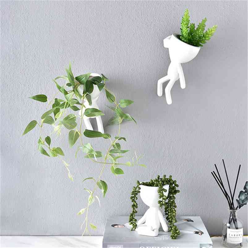Nordic Vase Home Hanging Flower Pots White Art Character Pot Vase Garden Pots Planters Wall Sculpture Plant Pot Home Decor 210922
Nordic Vase Home Hanging Flower Pots White Art Character Pot Vase Garden Pots Planters Wall Sculpture Plant Pot Home Decor 210922