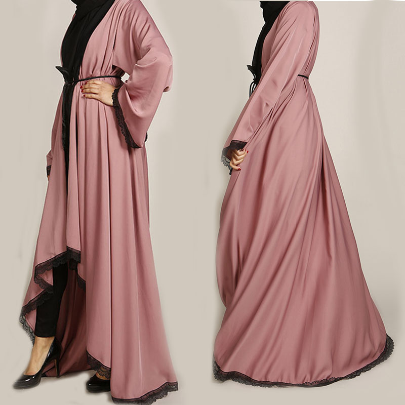 Turkey Islamic Muslim Abaya Dress Lace Irregular Hem Kaftan Open Abayas Outwear Long Robe Lace-up Hijab Dresses Tunic Arab Jubah
Turkey Islamic Muslim Abaya Dress Lace Irregular Hem Kaftan Open Abayas Outwear Long Robe Lace-up Hijab Dresses Tunic Arab Jubah