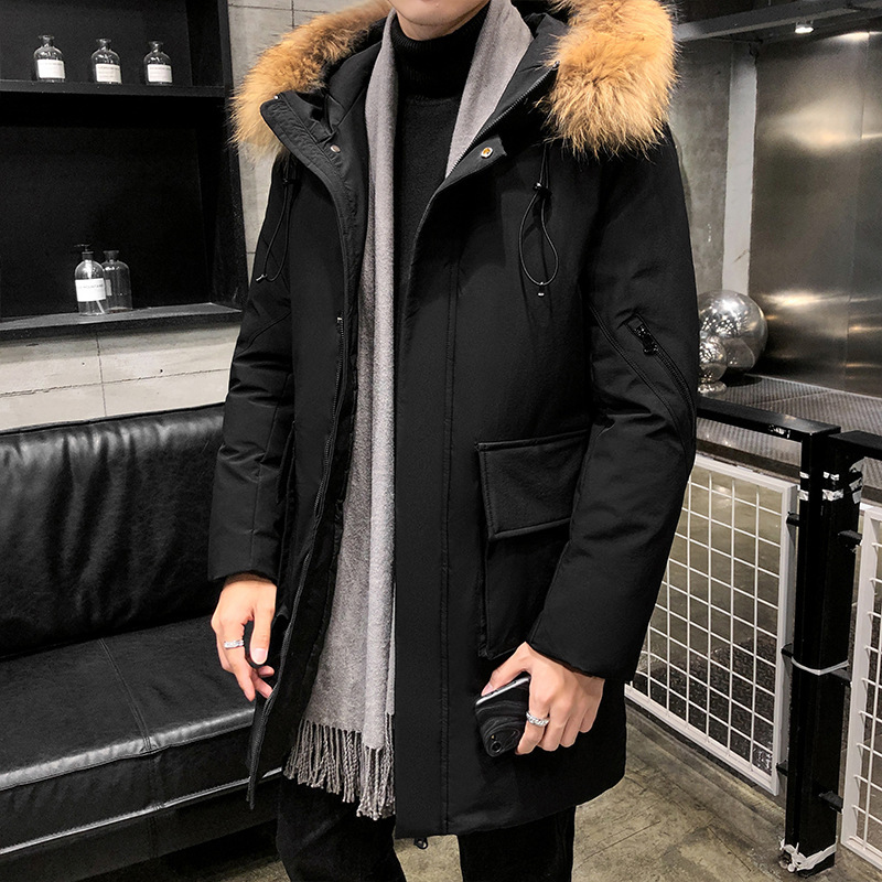 2021 men's winter thickened warm youth handsome slim fit medium and long cotton cloth removable hooded coat, Black
2021 men's winter thickened warm youth handsome slim fit medium and long cotton cloth removable hooded coat, Black