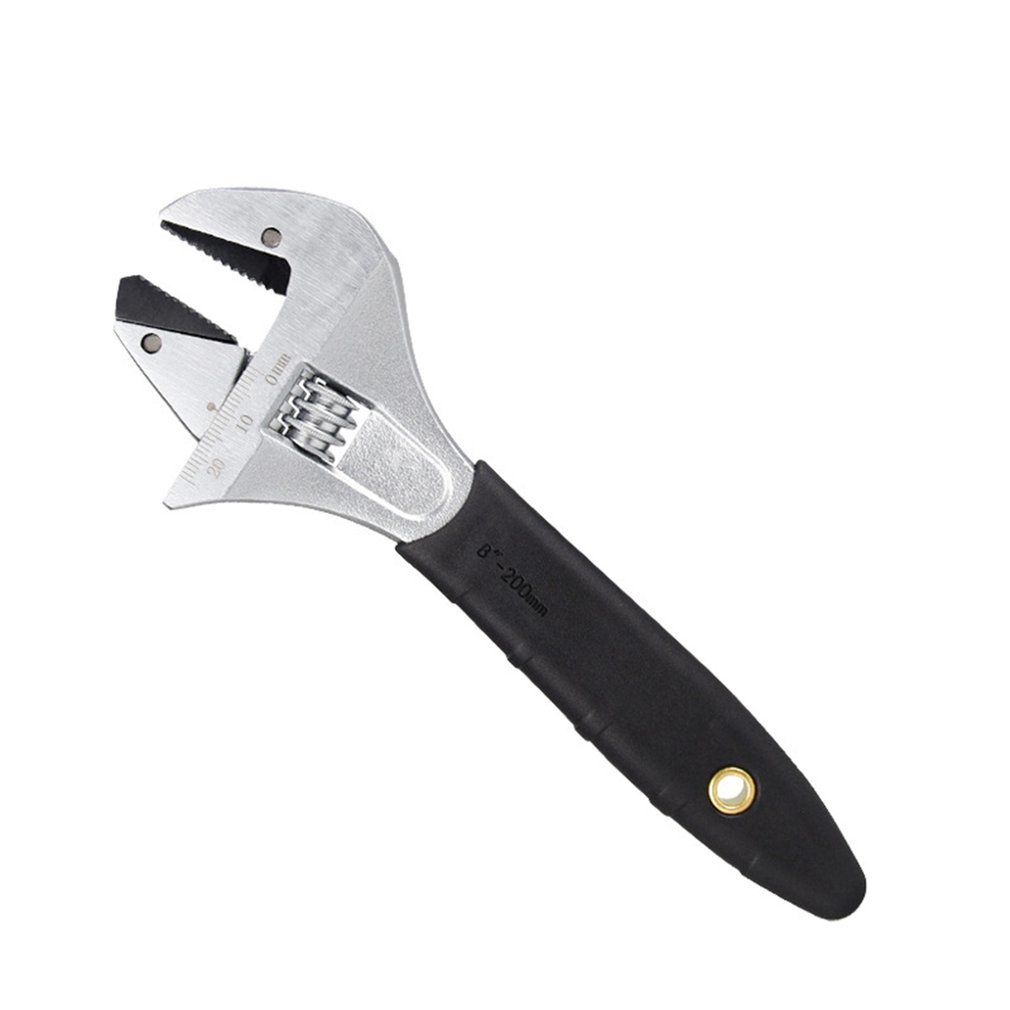 Wide Adjustable Key Universal spanner Key Nut Wrench 8 Inch 10 Inch Large Opening Adjustable spanner Handtool repair