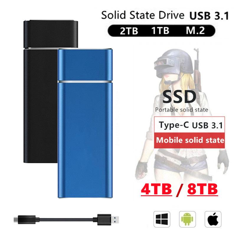 External Hard Drives SSD Mobile Solid State Drive 8TB 4TB 2TB Storage Device Computer Portable USB 3.1
External Hard Drives SSD Mobile Solid State Drive 8TB 4TB 2TB Storage Device Computer Portable USB 3.1