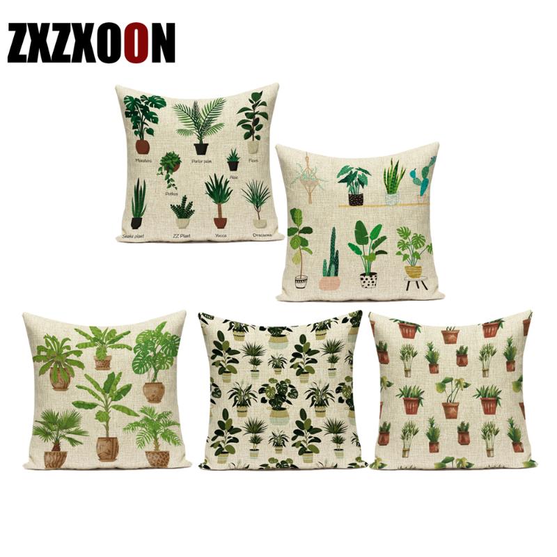 Cushion/Decorative Pillow Tropical Plant Cactus Green Leaf Decorative Pillows Cover Home Decor Cotton Linen Sofa Seat Cushion Case For Chair
Cushion/Decorative Pillow Tropical Plant Cactus Green Leaf Decorative Pillows Cover Home Decor Cotton Linen Sofa Seat Cushion Case For Chair