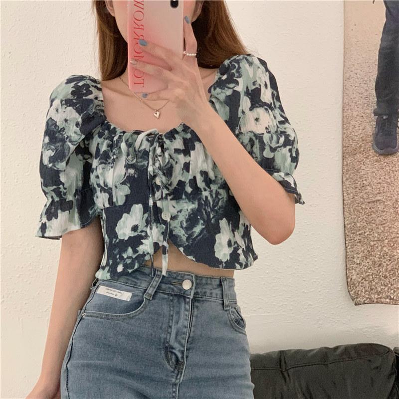 Women's Blouses & Shirts HziriP Summer Square Collar Puff Sleeve Vintage Flower Tie-Dye Ladies 2021 Chic Fashion Casual High Waist Slim Shor, Blue
Women's Blouses & Shirts HziriP Summer Square Collar Puff Sleeve Vintage Flower Tie-Dye Ladies 2021 Chic Fashion Casual High Waist Slim Shor, Blue