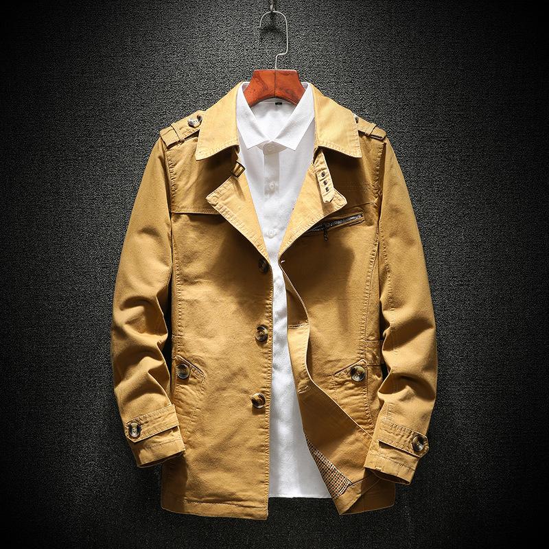 Men's Jackets Spring Autumn Solid Cotton Jacket Men Fashion Trench Man Casual Tops Outwear Overcoat Coats Male Veste Pour Homme, Black
Men's Jackets Spring Autumn Solid Cotton Jacket Men Fashion Trench Man Casual Tops Outwear Overcoat Coats Male Veste Pour Homme, Black