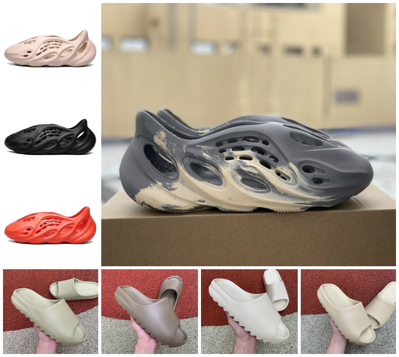 Foam Runner Men Women Sandal Slipper Moon Gray Cream Clay Enflame Orange Black White Slide Bone Resin Core Desert Sand Fashion Slides Sandals Shoes
Foam Runner Men Women Sandal Slipper Moon Gray Cream Clay Enflame Orange Black White Slide Bone Resin Core Desert Sand Fashion Slides Sandals Shoes