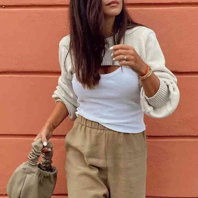 Women' Sweaters Trendy Sweater pullovers Knits Round Neck Fake Two pieces Sets Knitted Tops 71JT, Brown
Women' Sweaters Trendy Sweater pullovers Knits Round Neck Fake Two pieces Sets Knitted Tops 71JT, Brown