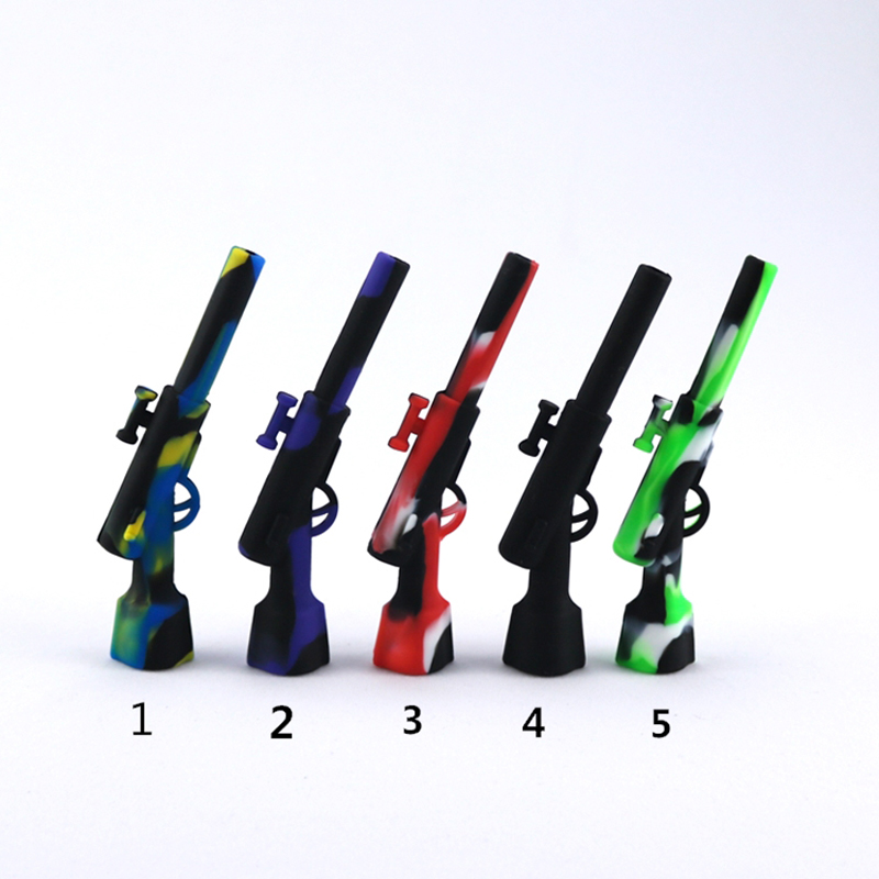 Mini Pipe Rifle Shape Food Grade Silicone Pipes Smoking Accessories Set Environmental Protection Material Hand Tube
Mini Pipe Rifle Shape Food Grade Silicone Pipes Smoking Accessories Set Environmental Protection Material Hand Tube