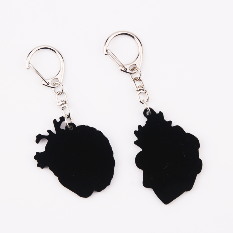 Anatomical Heart Keychain Medical Anatomy Heart Neurology Key Chain for Doctor and Nurse Women and Men Ring Gift Porte Clef