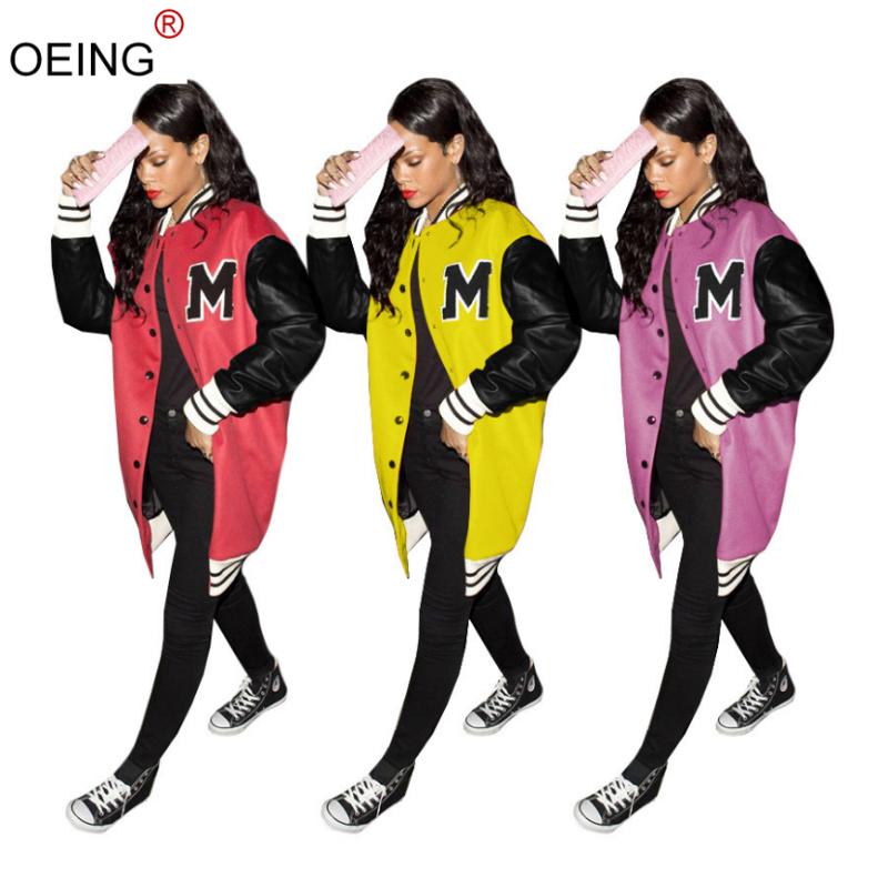 Women's Jackets Fall Winter Women Baseball Fashion Casual Loose Coats Long Sleeve Button Clothing Letter Tops 2021 Outerwear 6710, Black;brown
Women's Jackets Fall Winter Women Baseball Fashion Casual Loose Coats Long Sleeve Button Clothing Letter Tops 2021 Outerwear 6710, Black;brown