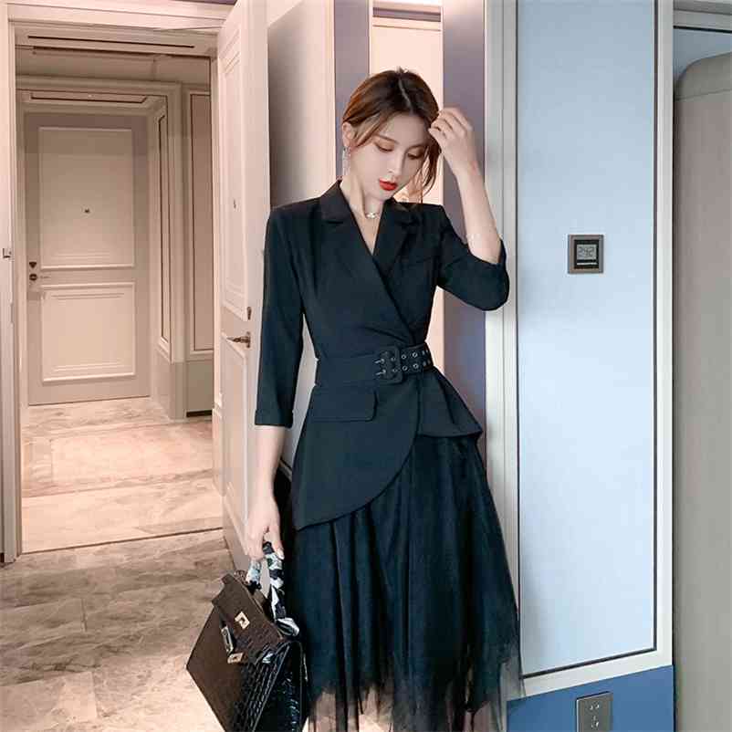 autumn design skirt two-piece suit mesh Office Lady Turn-down Collar Regular Knee-Length 210603, Black
autumn design skirt two-piece suit mesh Office Lady Turn-down Collar Regular Knee-Length 210603, Black
