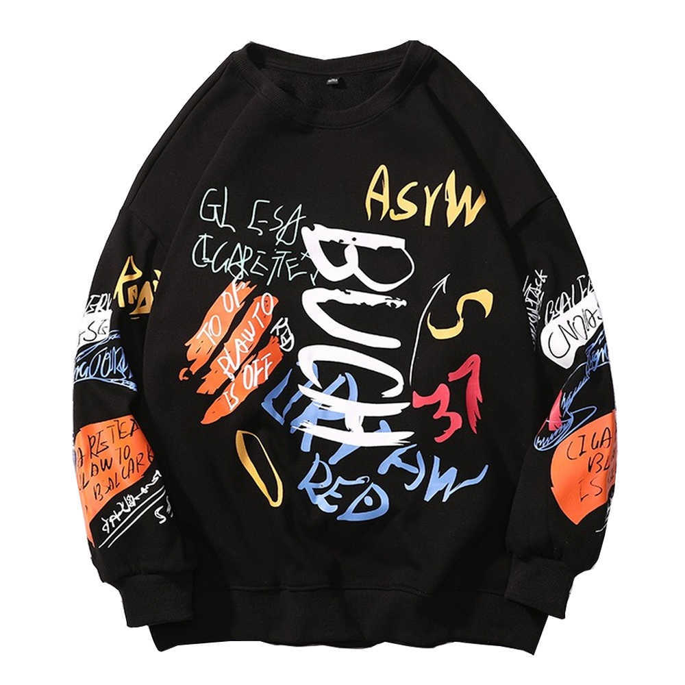 Harajuku Fashion Japanese Style Hoodie Men Printed O-neck Sweatshirt Spring And Autumn Men Long Sleeve Streetwear Hoodie 210730