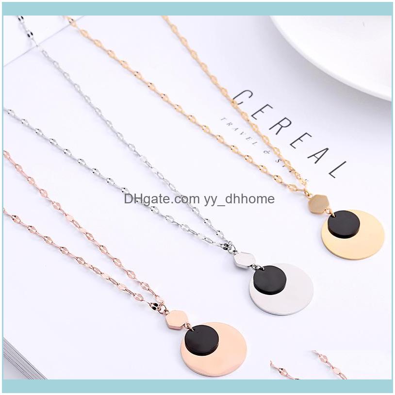 Pendant & Pendants Jewelrypendant Necklaces Ty36 Classic Black Gold Two-Tone Wild Long Sweater Chain Titanium Steel Rose Jewelry Drop Delive
Pendant & Pendants Jewelrypendant Necklaces Ty36 Classic Black Gold Two-Tone Wild Long Sweater Chain Titanium Steel Rose Jewelry Drop Delive