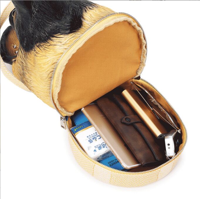 Fashion 3D Dog bags for women Backpack Originality giris Shoulder Bag Funny personality Purse lady Party Cosmetic Bag