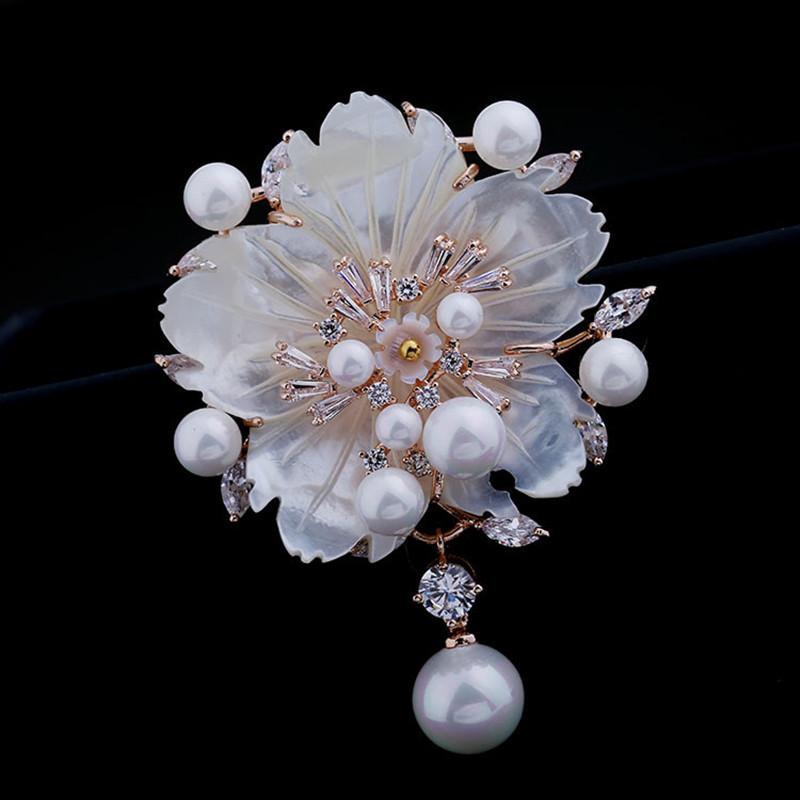 Pins, Brooches Natural Shell Flower For Women Suits Accesorios Mujer, Imitation Pearl Brooch Pins Crystal Fashionable Costume Jewelry
Pins, Brooches Natural Shell Flower For Women Suits Accesorios Mujer, Imitation Pearl Brooch Pins Crystal Fashionable Costume Jewelry