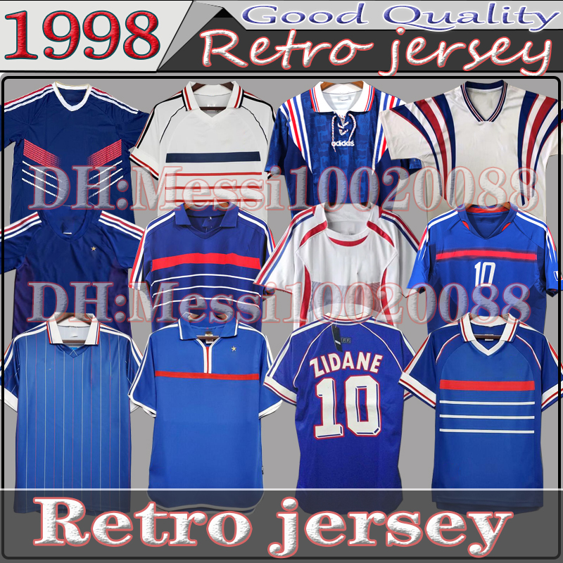 classic 1998 Retro version FRANCE soccer jersey 84 96 98 02 04 06 2010 ZIDANE HENRY MAILLOT DE FOOT football shirt 2000 Home Trezeguet uniform, (1996)
classic 1998 Retro version FRANCE soccer jersey 84 96 98 02 04 06 2010 ZIDANE HENRY MAILLOT DE FOOT football shirt 2000 Home Trezeguet uniform, (1996)