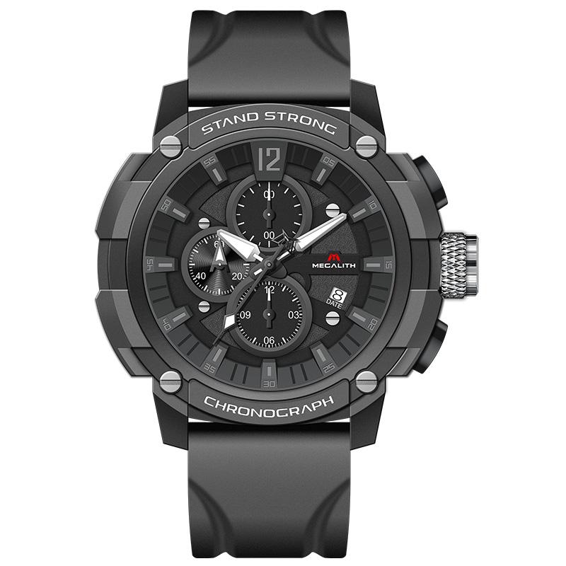 Wristwatches MEGALITH Men Sports Watches Analog Chronograph Quartz 3ATM Waterproof Military Watch Man Clock Reloj Hombre 8231, Rubber green
Wristwatches MEGALITH Men Sports Watches Analog Chronograph Quartz 3ATM Waterproof Military Watch Man Clock Reloj Hombre 8231, Rubber green