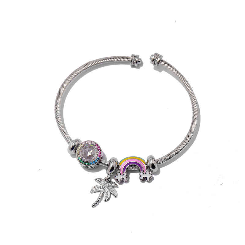 Charm Bracelets 56 Accessories Dream Neon Summer Glazed Stone Beaded Women's Bracelet