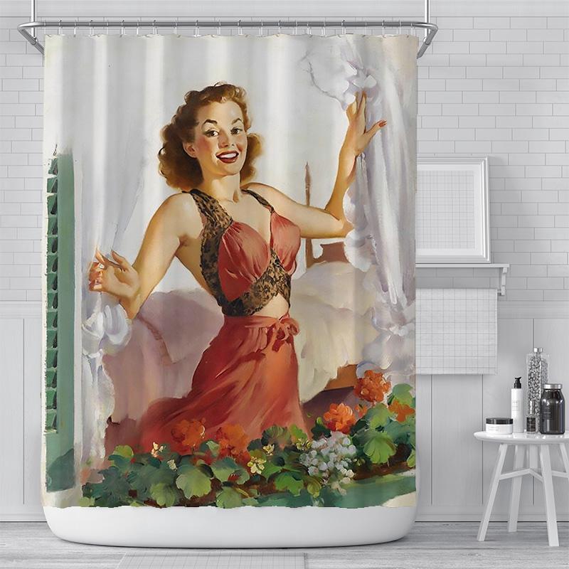 Sexy Woman Printed Large Shower Curtain Thick Waterproof Polyester Bathroom Curtains
Sexy Woman Printed Large Shower Curtain Thick Waterproof Polyester Bathroom Curtains