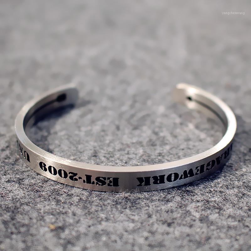 Titanium Steel Bracelet Gothic Personality Men Women Bangle