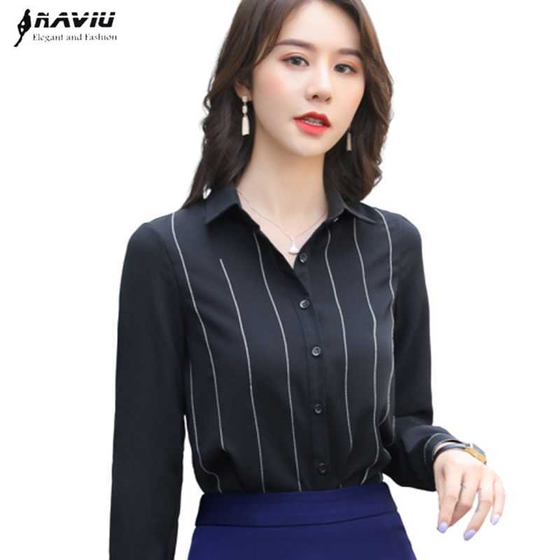 Long Sleeve Shirt Fashion Loose Wild Design Stripe Formal Chiffon Blouses Office Ladies Temperament Work Tops 210604, White stripe
Long Sleeve Shirt Fashion Loose Wild Design Stripe Formal Chiffon Blouses Office Ladies Temperament Work Tops 210604, White stripe