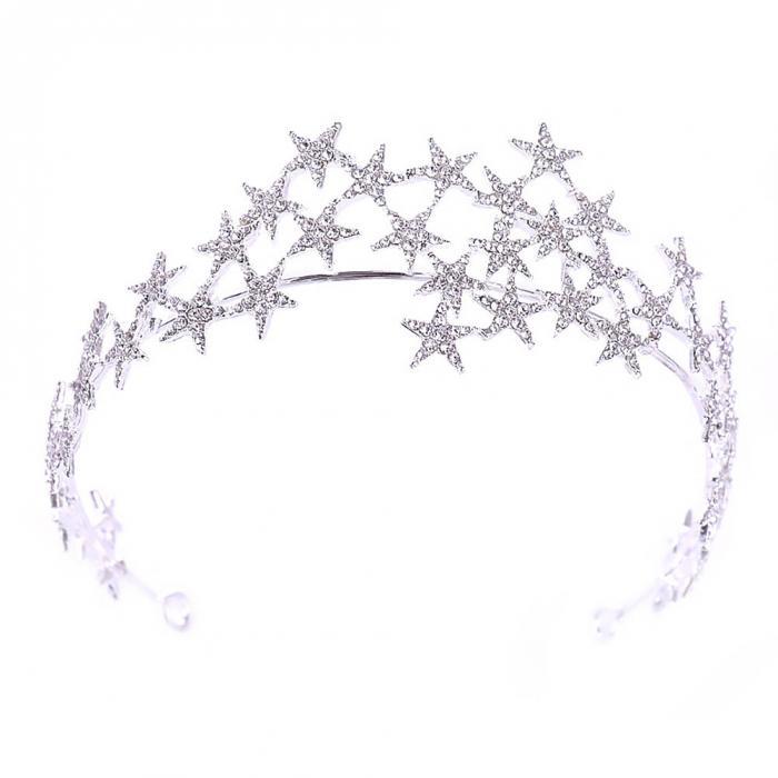 Hair Clips & Barrettes Silver Rhinestone Star Crowns Headpiece Bridal Jewelry Ornaments Wedding Bride Accessories, Golden;silver
Hair Clips & Barrettes Silver Rhinestone Star Crowns Headpiece Bridal Jewelry Ornaments Wedding Bride Accessories, Golden;silver