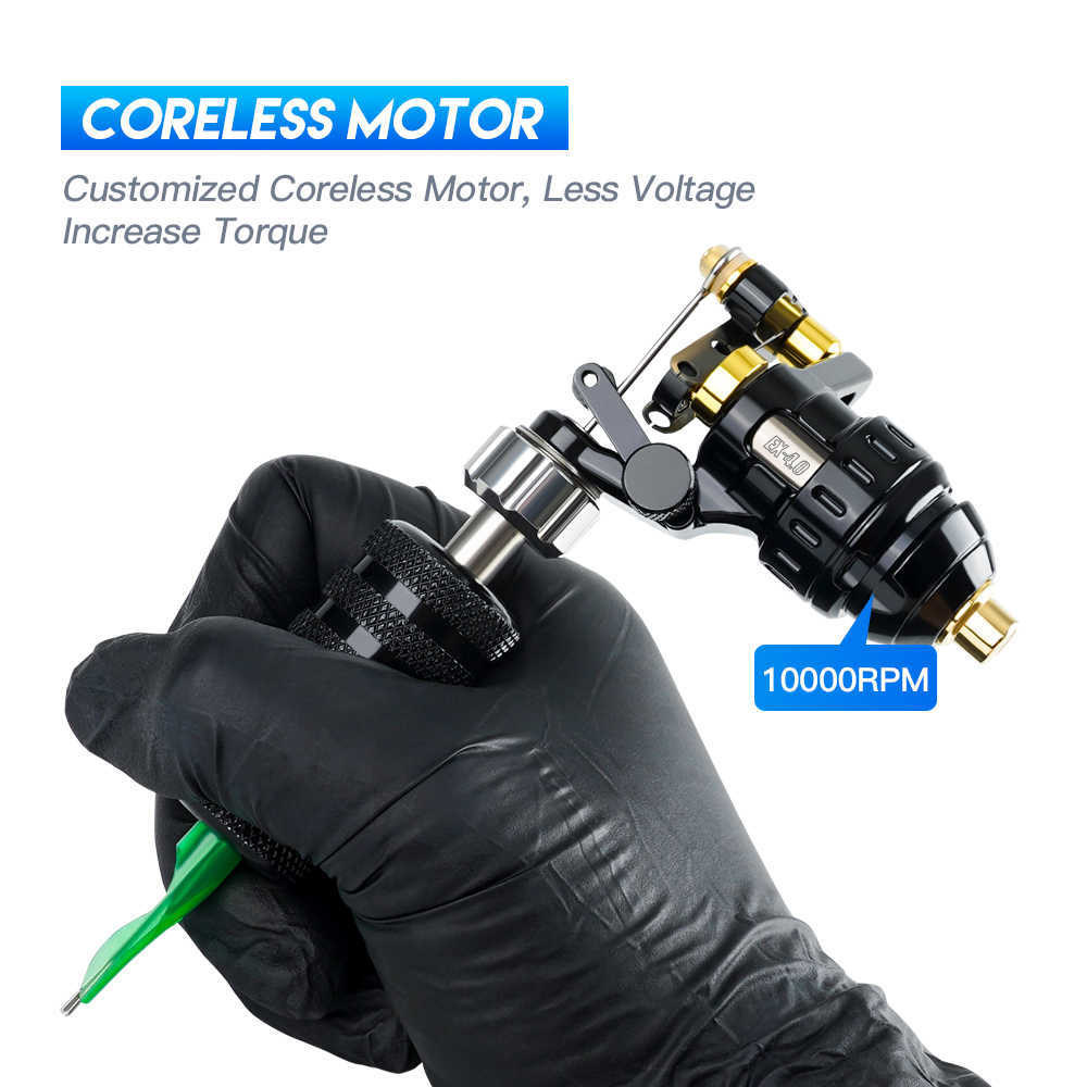 High Power Dragonhawk More Stable Double Spring Coreless Motor RCA Tattoo Rotary Machine Permanent Makeup Accessories 210915