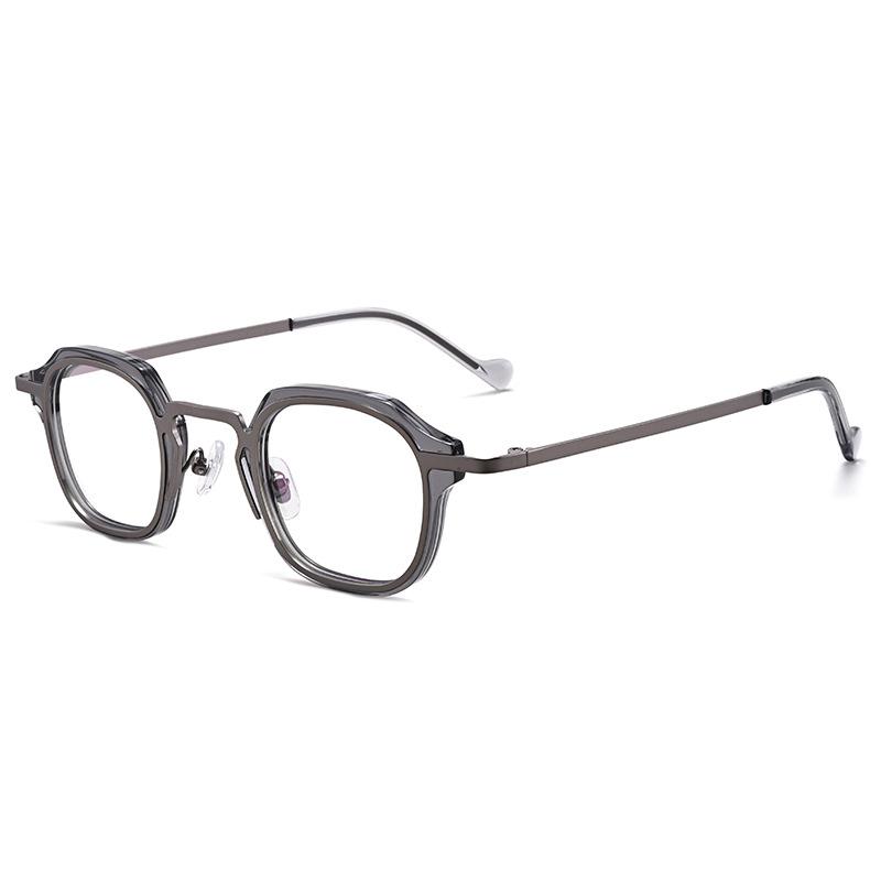 Fashion Sunglasses Frames Handmade Vintage Acetate And Alloy Polygon Optical Glasses Men Women Computer Eyeglasses
Fashion Sunglasses Frames Handmade Vintage Acetate And Alloy Polygon Optical Glasses Men Women Computer Eyeglasses