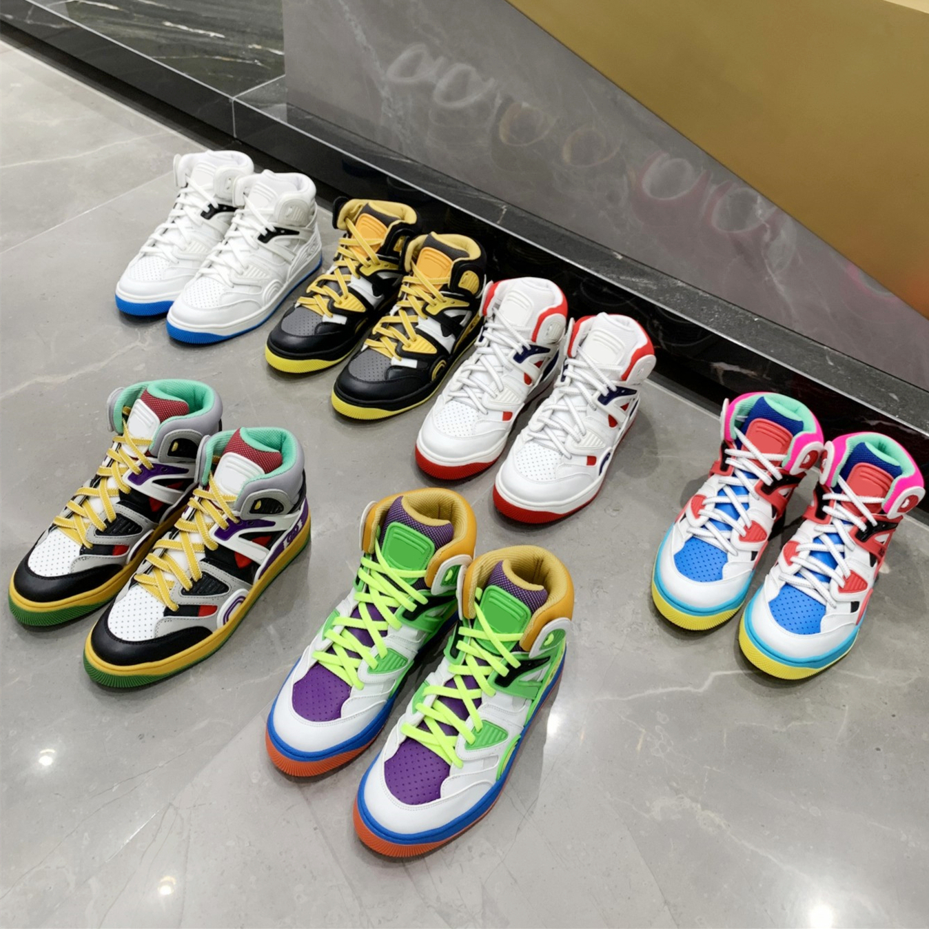 Designer shoes leather Rhyton Sneakers Fashion Beige Men Trainers Vintage Luxury Casual Shoes Couple basket Woman Shoe Designers Sneakes Women size 35-45, #5
Designer shoes leather Rhyton Sneakers Fashion Beige Men Trainers Vintage Luxury Casual Shoes Couple basket Woman Shoe Designers Sneakes Women size 35-45, #5