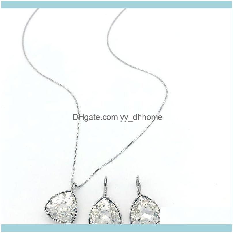Earrings Sets Jewelryearrings & Necklace High Quality Triangle Design Women Jwellery Set Made With Austrian Crystal For Bridal Wedding Jewel, As pic
Earrings Sets Jewelryearrings & Necklace High Quality Triangle Design Women Jwellery Set Made With Austrian Crystal For Bridal Wedding Jewel, As pic