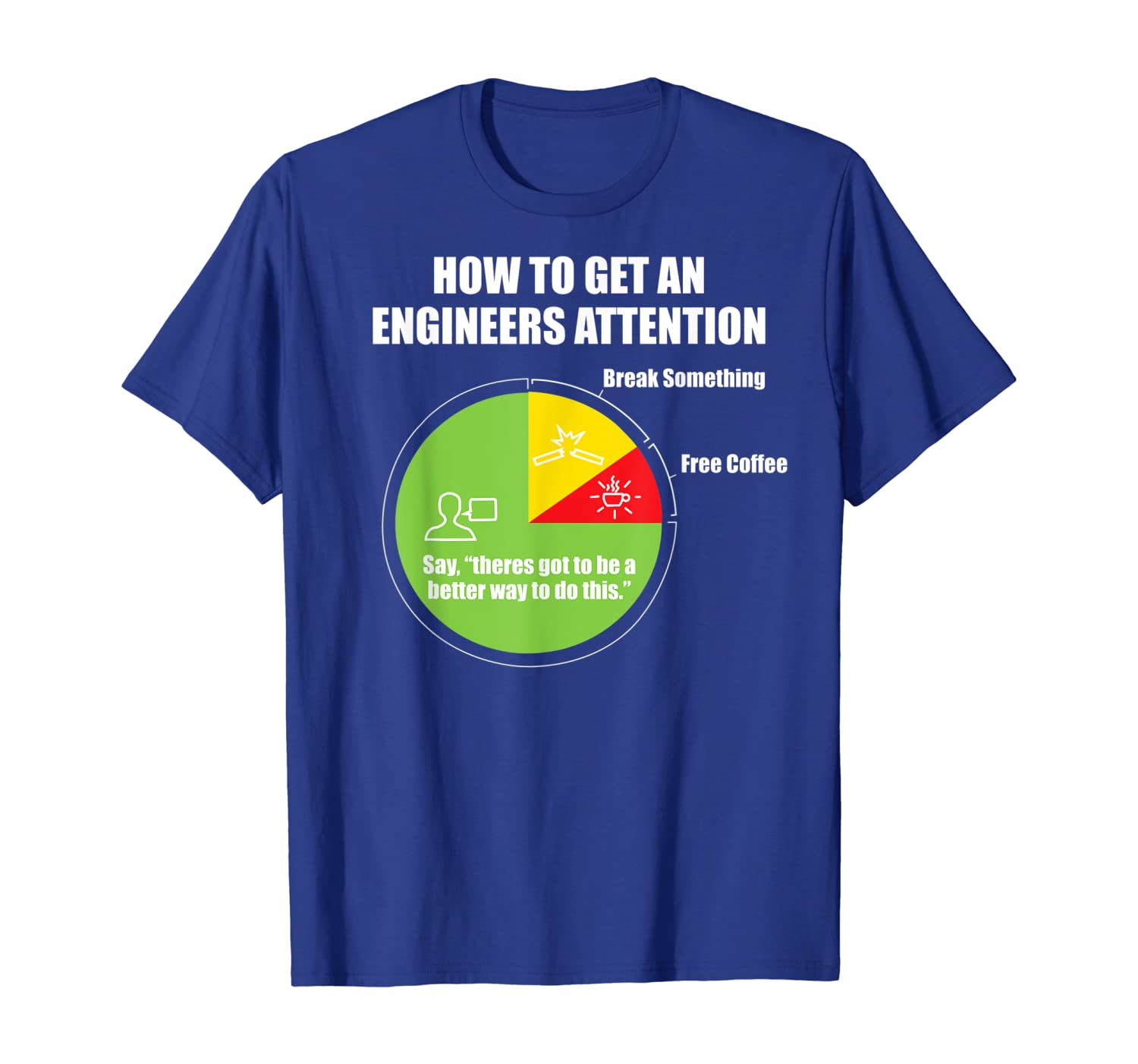 How To Get An Engineers Attention: Engineering Funny T-Shirt, White;black
How To Get An Engineers Attention: Engineering Funny T-Shirt, White;black