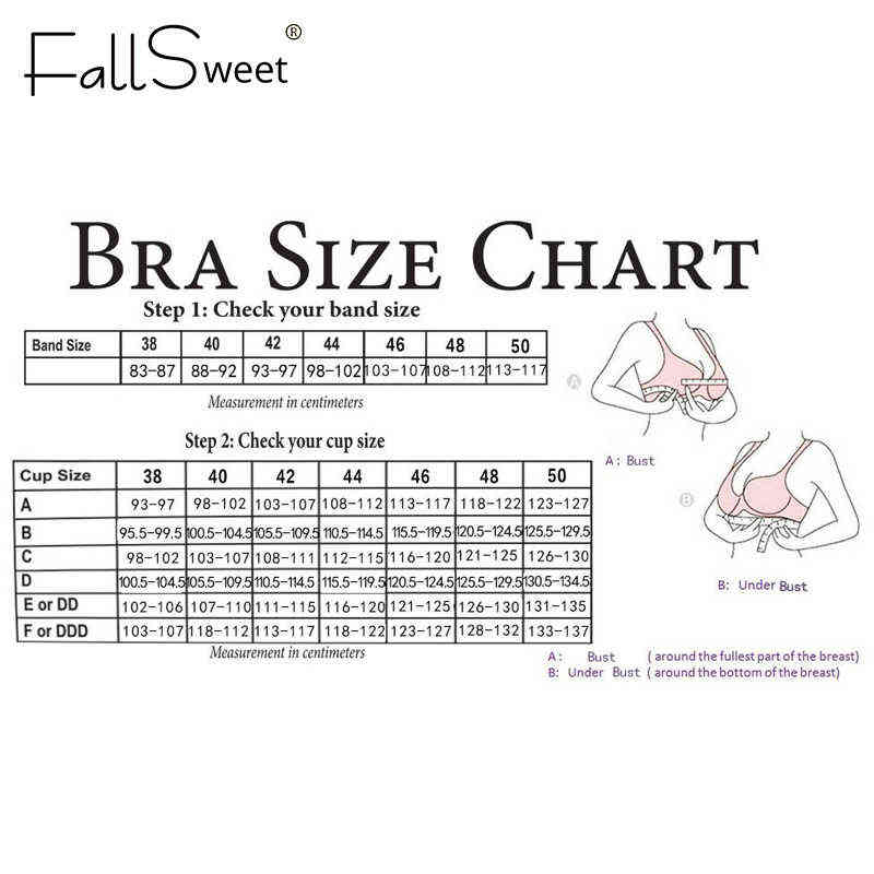 FallSweet Push Up Padded Bras for Women Lace Plus Size Bra Add Two Cup Underwire Brassiere A B C Cup 211110