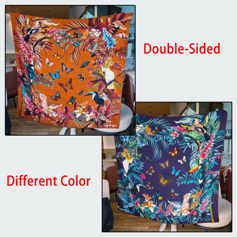 Scarves 70% Cashmere 30% Silk Scarf Women Fashion Double-sided Butterfly Print Shawl Stole Winter Blanket Kerchief Headscarf 135*135cm
Scarves 70% Cashmere 30% Silk Scarf Women Fashion Double-sided Butterfly Print Shawl Stole Winter Blanket Kerchief Headscarf 135*135cm