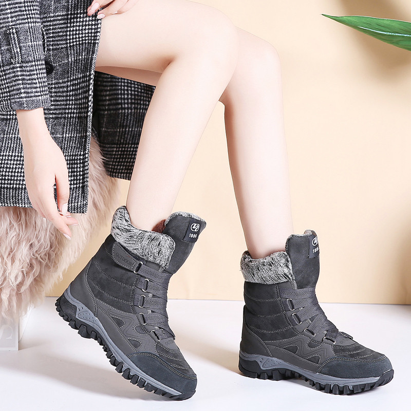 Boots Women High Quality Leather Suede Winter Keep Warm Lace-up Waterproof Snow Botas mujer GKCV, Red
Boots Women High Quality Leather Suede Winter Keep Warm Lace-up Waterproof Snow Botas mujer GKCV, Red