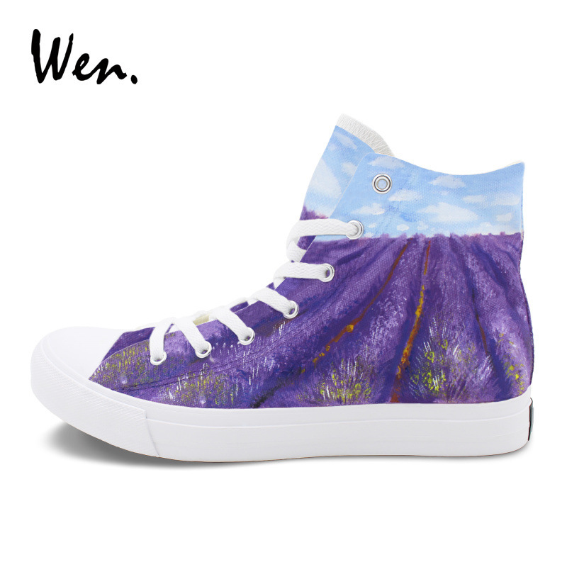 wen hand painted shoes small fresh lavender romantic theme outdoor purple casual women's single
wen hand painted shoes small fresh lavender romantic theme outdoor purple casual women's single