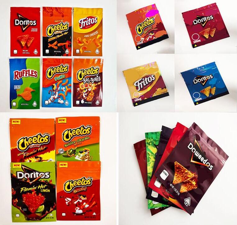 Packaging bags Potato chips medibles 500mg Cheetos Maylar resealable edibles DORITOS Cheese Gummi Worm bag
Packaging bags Potato chips medibles 500mg Cheetos Maylar resealable edibles DORITOS Cheese Gummi Worm bag
