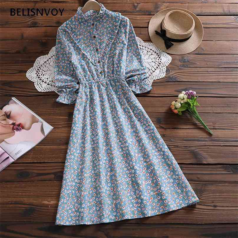 Mori Girl Spring Autumn Women Corduroy Knee Dress Casual Elastic-waisted Vintage Vestidos Long Sleeve Korean Sweet 210520, Blue
Mori Girl Spring Autumn Women Corduroy Knee Dress Casual Elastic-waisted Vintage Vestidos Long Sleeve Korean Sweet 210520, Blue
