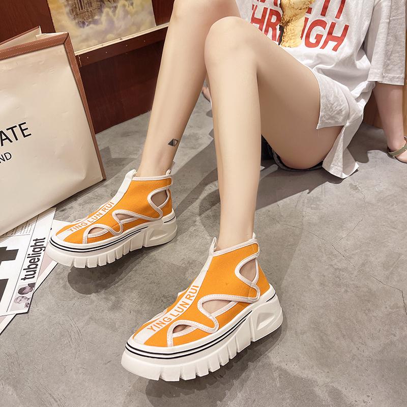 Sandals Women 2021 Summer Platform Thick Sole Increased Roman Female Hollow Breathable Casual Beach Shoes, Zebra pattern
Sandals Women 2021 Summer Platform Thick Sole Increased Roman Female Hollow Breathable Casual Beach Shoes, Zebra pattern