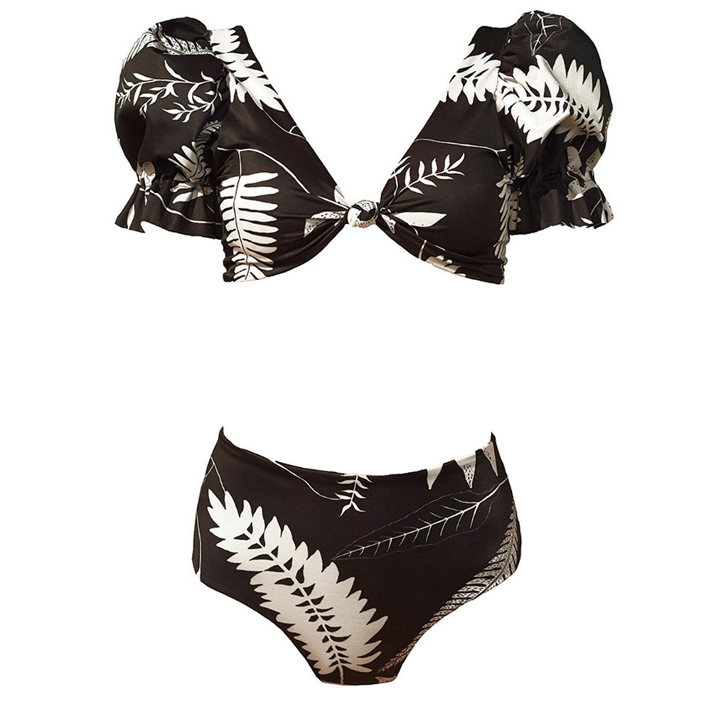 Summer Sexy Bikini Set Solid Swimsuit Women s Shell Tassels Beach Bathing Halter Swimwear Strappy B452 210420