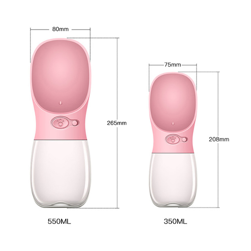 Pet Water Bottle Dog Cat Portable Travel Cups Outdoor Feeder Water Drinking Bowl 350/550ML Small Large Dogs Pet Products